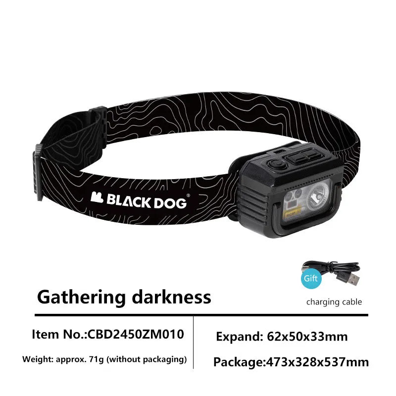 BLACK DOG Outdoor Waterproof Headlight