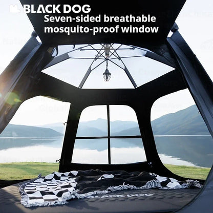 BLACK DOG Three Second One Bedroom Tent