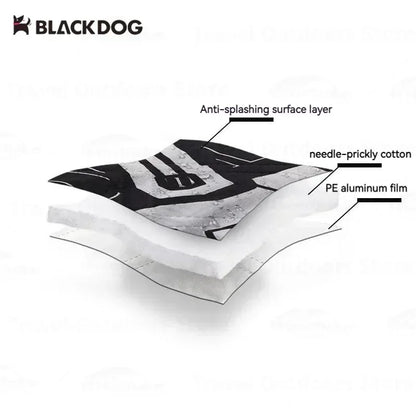 BLACK DOG Waterproof 200x200cm Portable Camping Mat 1.69kg Ultralight