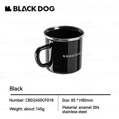 BLACK DOG Thickened Enamel Tableware