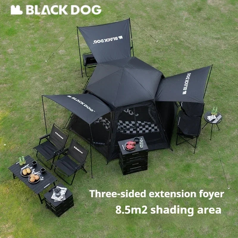 BLACK DOG Three Second One Bedroom Tent